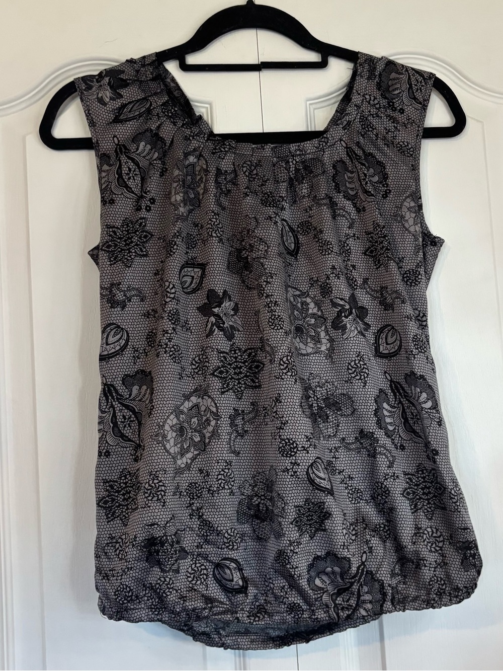 Vintage Dynamite Sleeveless Floral Print Blouse